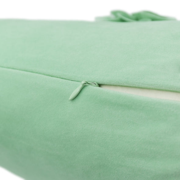 decorative-mint-pillow-zipper