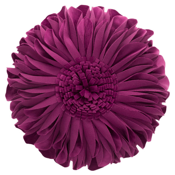mediumvioletred-sunflower-pillow