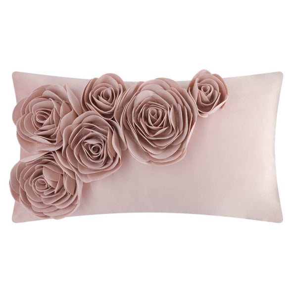 handmade-3D-flower-rose-pink-pillow-cases
