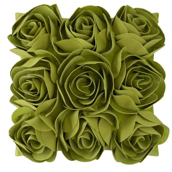rose-flower-green-velvet-pillow-cover