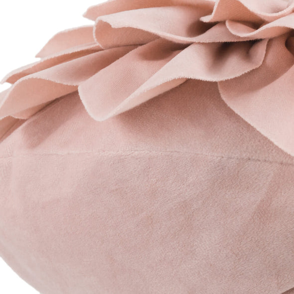 3D Flower Decorative Velvet Throw Pillow Case