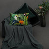 green-couch-pillows