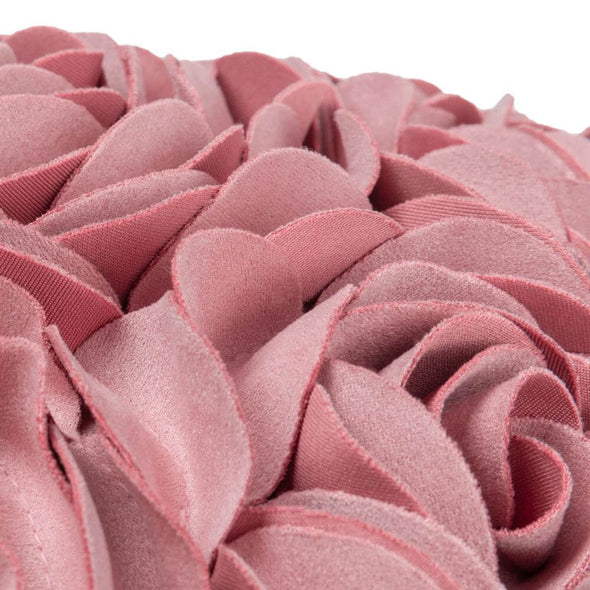 3D Handmade Heart Shape Rose Design Accent Pillow Cases with Filler