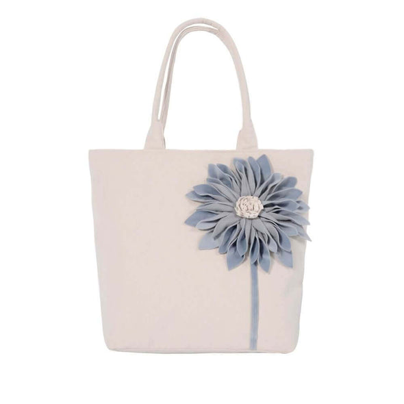 off white bag-with-3D-flower