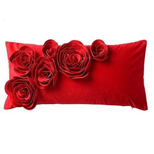 3D-flowers-red-velvet-pillow-case