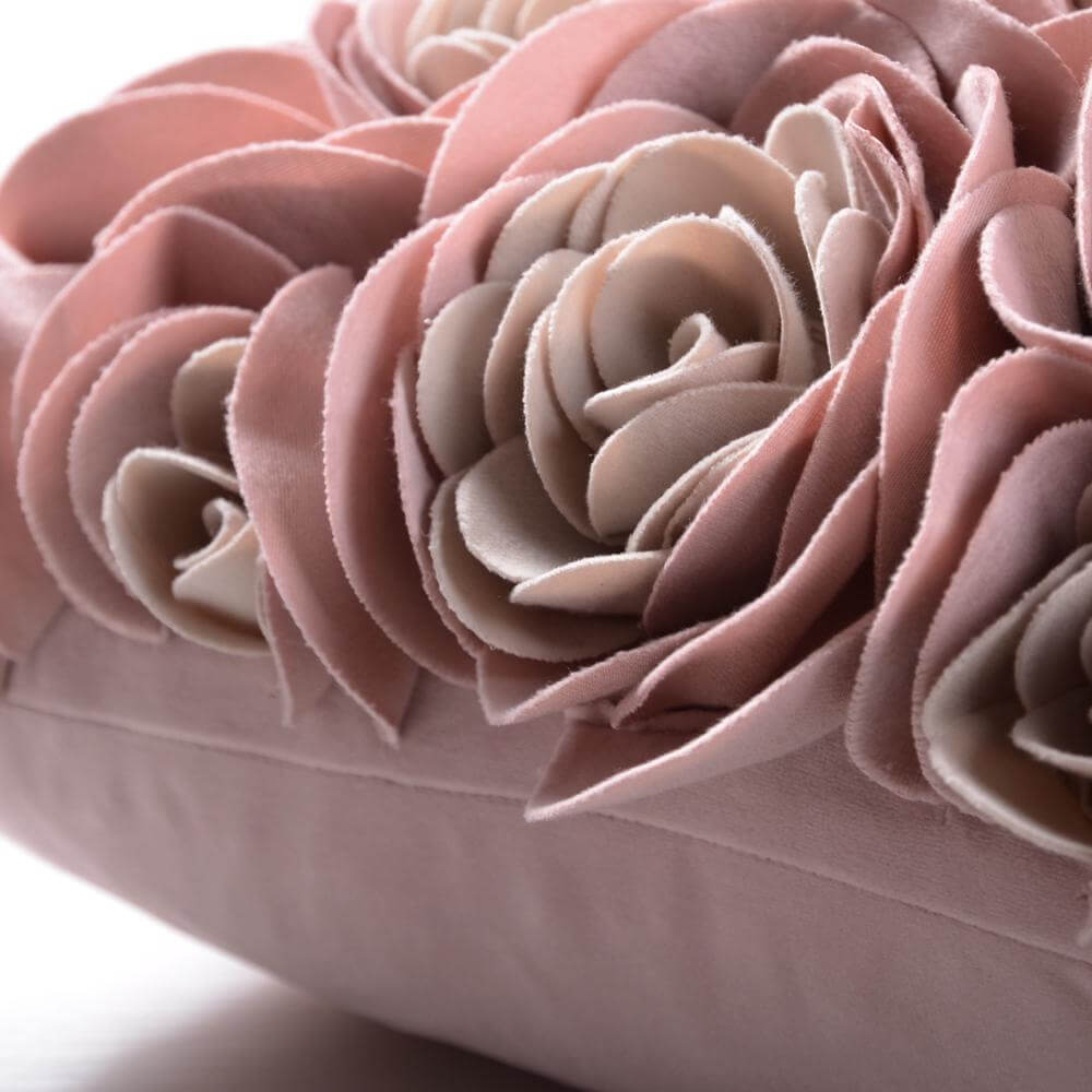 Handmade 3d Flower Velvet Throw Pillow Dutch Velvet Flower - Temu
