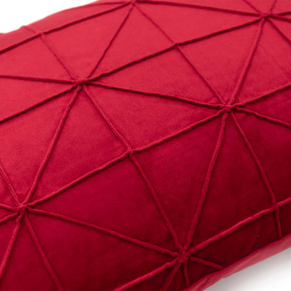 Handmade Velvet Geometric Accent Pillow Case