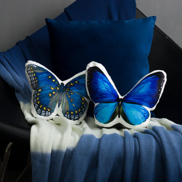 blue-neck-roll-pillow