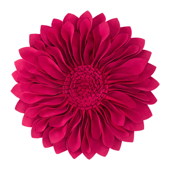 deeppink-round-decorative-pillow