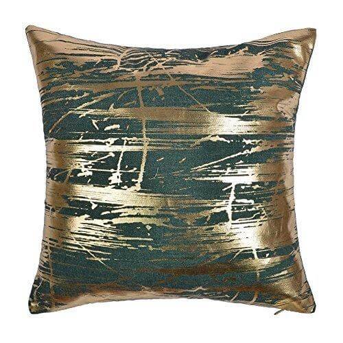 sofa-decorative-green-throw-pillow-with-gold-foil