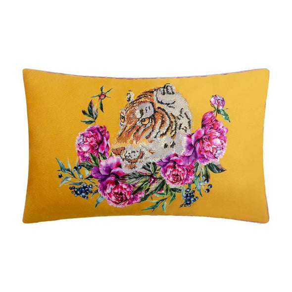 embroidered-tiger-pillow-cases-in-orange