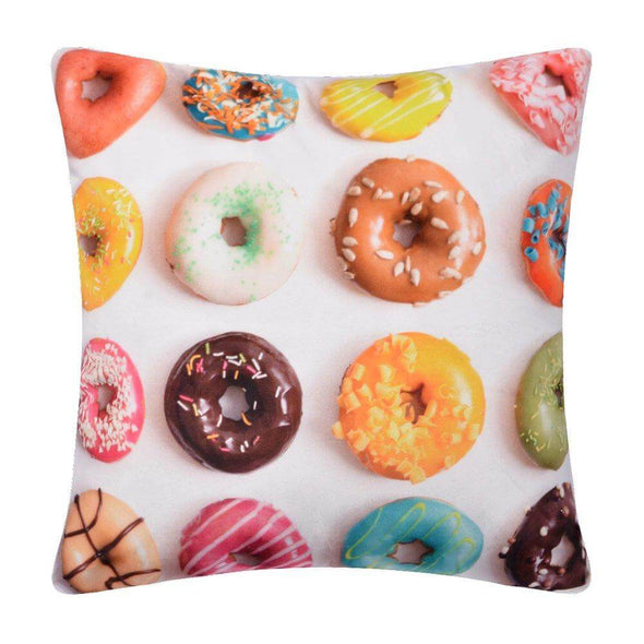 Velvet-Print-Doughnut-Pillow