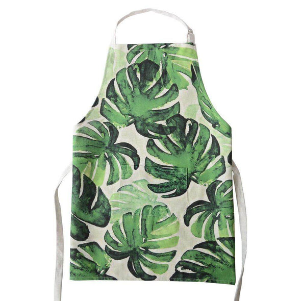 green-apron-with-palm-leaves