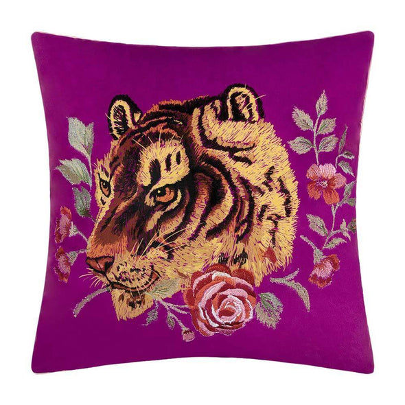 square-and-embroidered-tiger-print-pillows