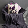 3D Handmade Purple Lavender Accent Pillow Case