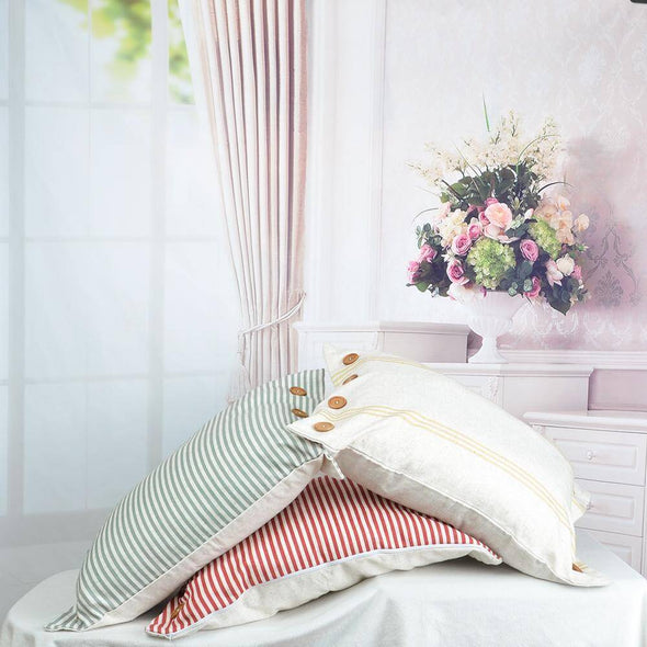 sofa-decorative-stripe-pillow-case-with-buttons