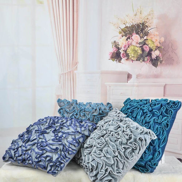 sofa-decorative-ruffled-throw-pillows 