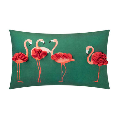 green-flamingo-pillow-case
